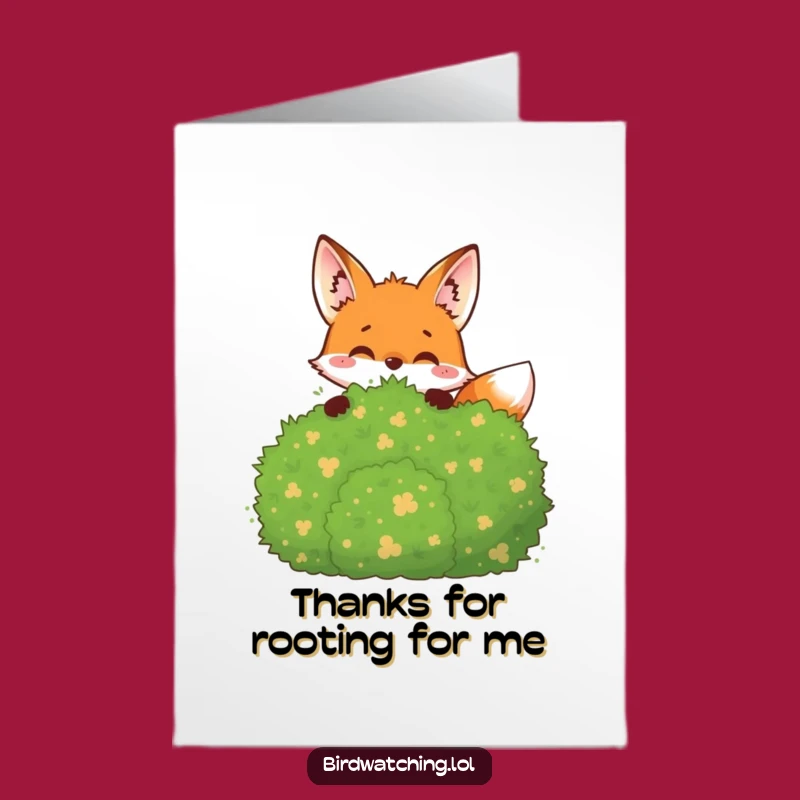 Free Printable Joyful Fox Thank You Card - Funny Downloadable Appreciation Gift