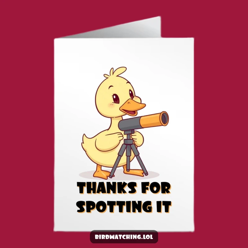 Free Printable Duck Thank You Card: Funny Downloadable Gratitude from a Wobbly Friend!