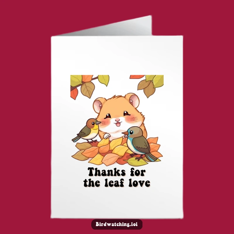 Free Printable Thank You Card: Hamster's Secret Thanks, Funny Downloadable Gift