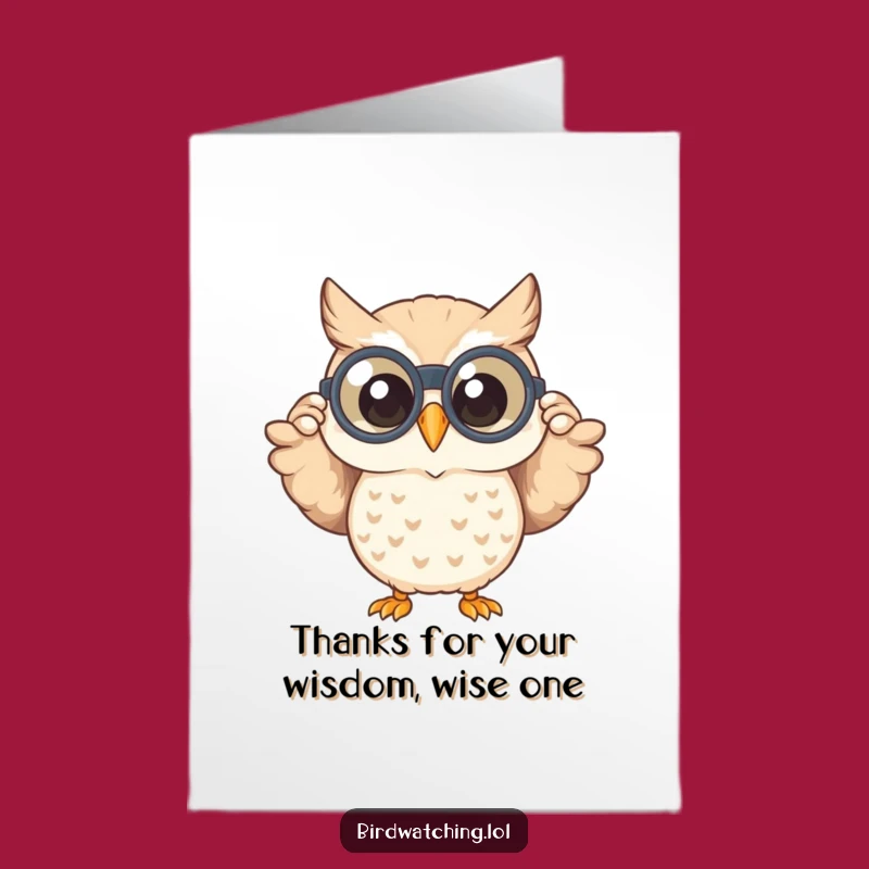 Free Printable Thank You Card: Happy Owl Spotter Says Thanks - Downloadable Fun