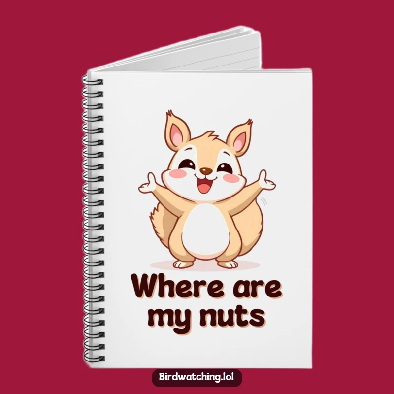 Funny Squirrel Notebook: Cheerful Sky Gazer Journal Gift