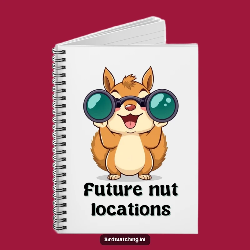 Funny Squirrel Binoculars Notebook: Jot Down Ideas with This Gift