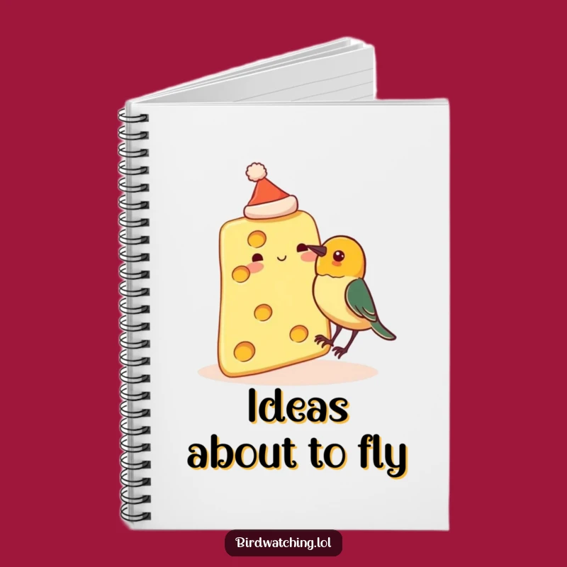 Funny Cheese Hat Notebook - Journal Your Quirky Ideas Gift