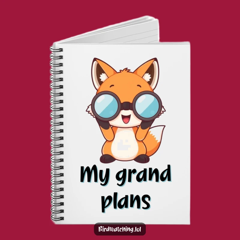 Funny Fox Notebook: Adventurous Cover, Oversized Journal, Perfect Gift for Explorers!