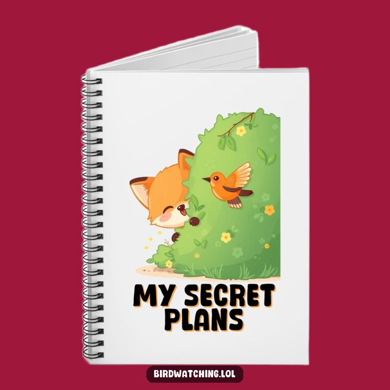 Funny Fox Bird Watching Notebook: Playful Journal for Notes, Great Funny Gift
