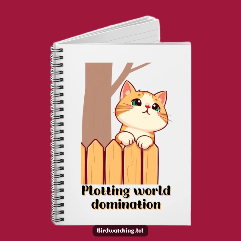 Funny Surprised Cat Neck Stretch Notebook - Jot Down Your Thoughts