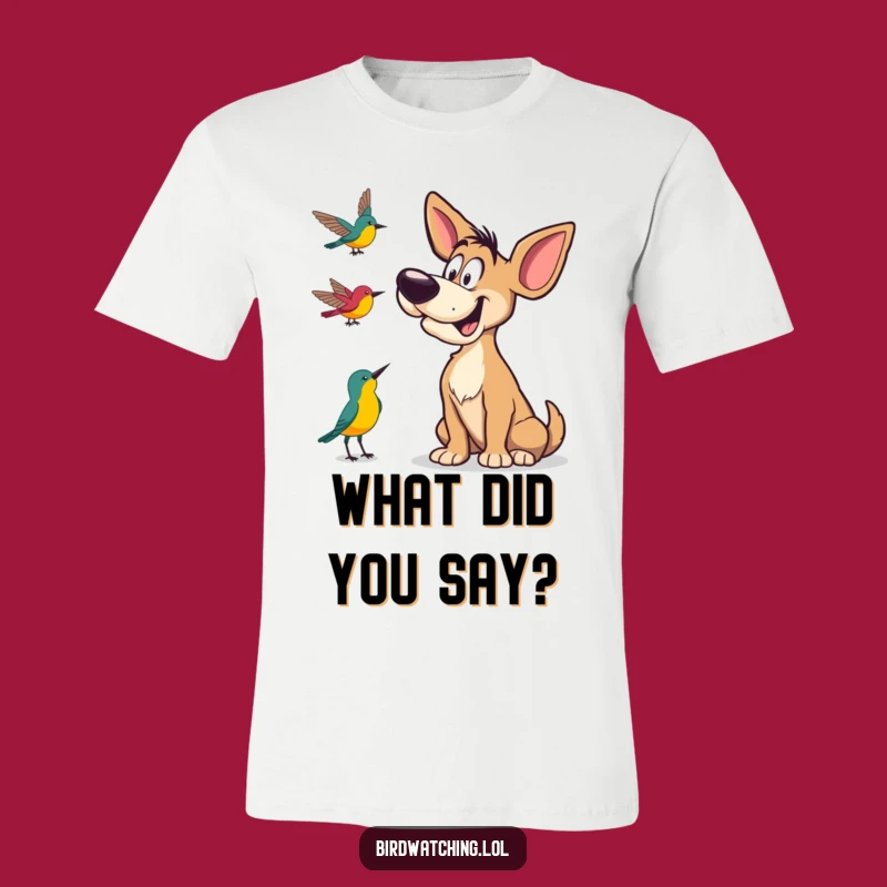 Funny Dog Listening Tee: Express Your Love for Goofy Pups and Nature