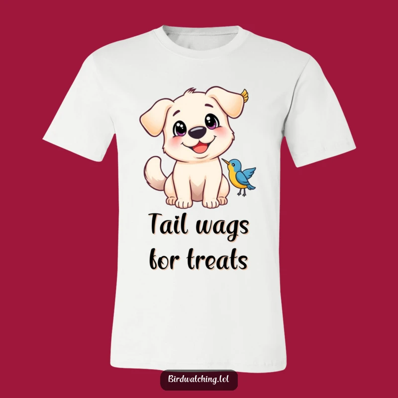 Funny Happy Dog T-Shirt - Wear Your Tail-Wagging Joy