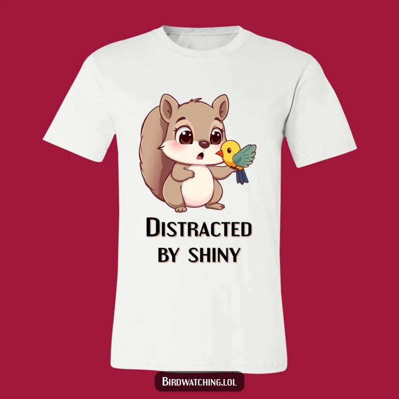 Funny Squirrel Surprise T-Shirt: Wide-Eyed Fun - A Fantastic Funny Gift