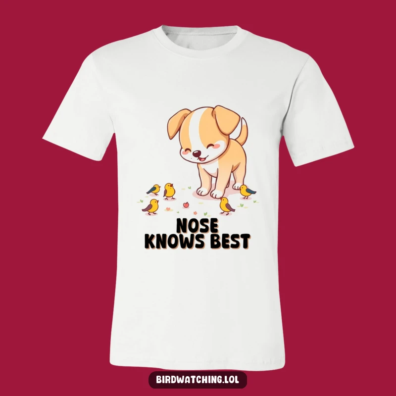 Funny Playful Dog T-Shirt - Excited Bird Hunter Design Gift