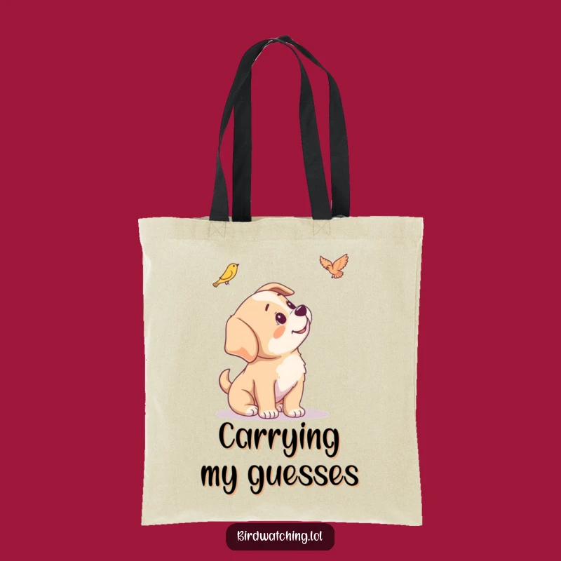 Funny Puppy Tote Bag - Durable Curious Carryall for Dog Lovers