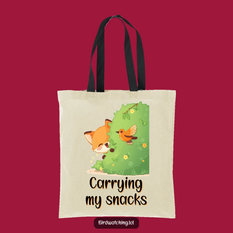 Funny Fox Bird Watching Tote Bag: Spacious & Stylish Bag, Perfect Funny Gift