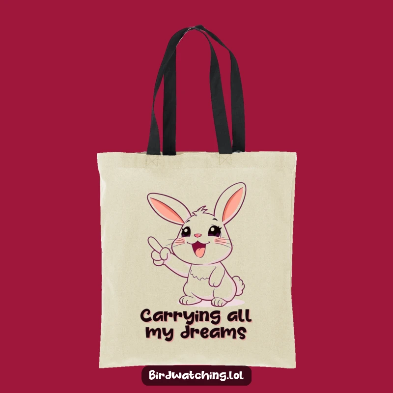 Funny Rabbit Sky Point Tote Bag - Eco-Friendly & Hilarious Gift